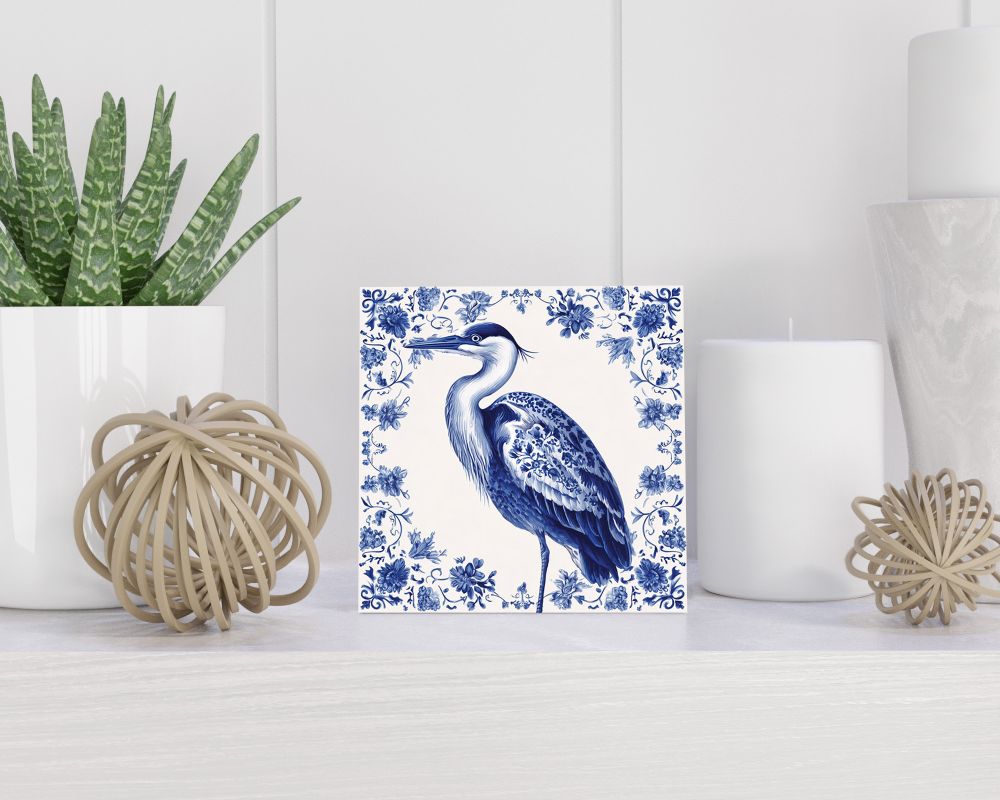 Tegel 15X15 Cm Met Delfts Blauw Cadeau Decoratie | Tegeltjes Met Tekst | Tegeltjes Met Spreuken | Collega | Oma | Opa | Pensioen | Mama | Papa | Vriend Tegel 15x15 cm Delfts blauw