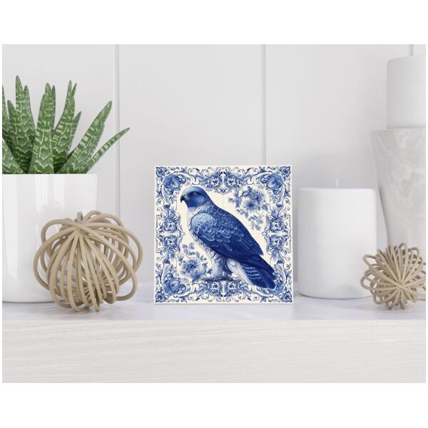 Tegel 15X15 Cm Met Delfts Blauw Cadeau Decoratie | Tegeltjes Met Tekst | Tegeltjes Met Spreuken | Collega | Oma | Opa | Pensioen | Mama | Papa | Vriend Tegel 15x15 cm Delfts blauw