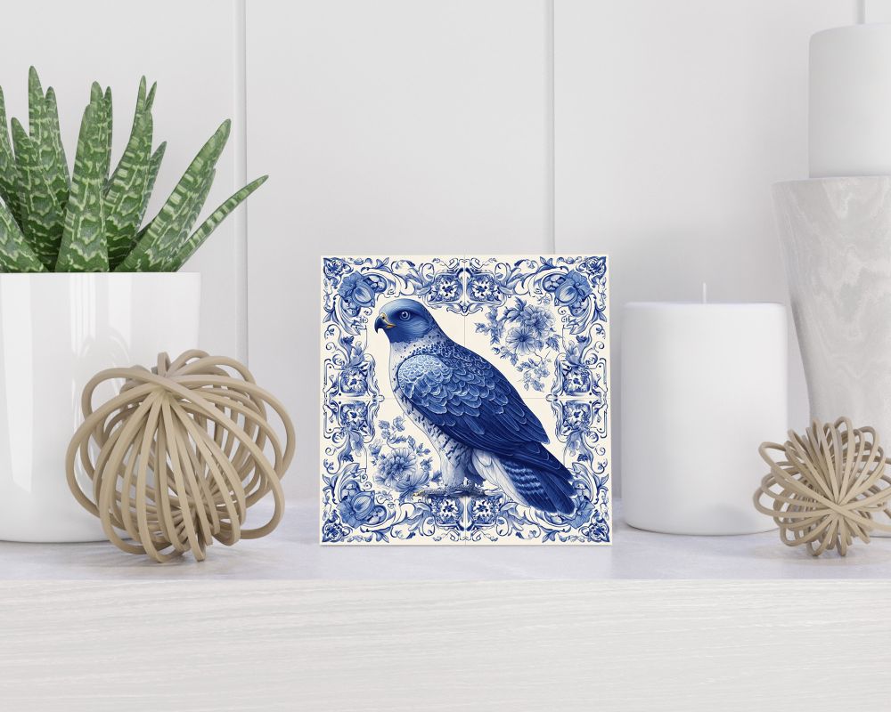 Tegel 15X15 Cm Met Delfts Blauw Cadeau Decoratie | Tegeltjes Met Tekst | Tegeltjes Met Spreuken | Collega | Oma | Opa | Pensioen | Mama | Papa | Vriend Tegel 15x15 cm Delfts blauw