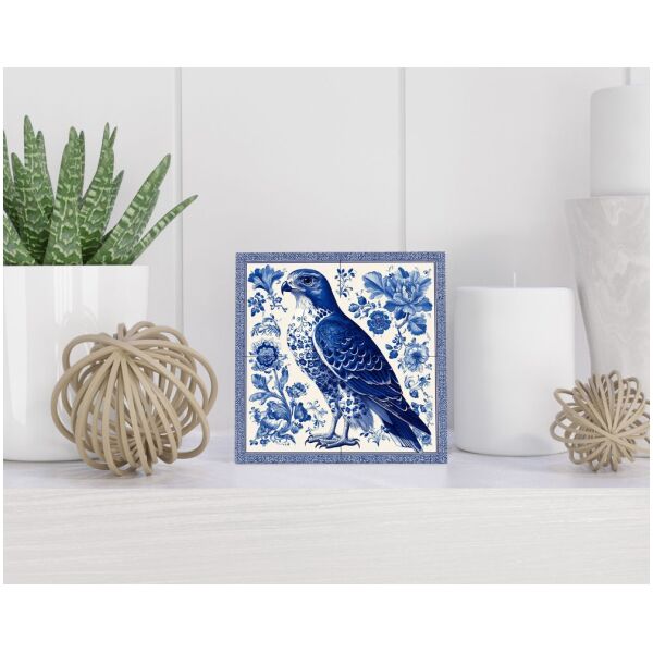 Tegel 15X15 Cm Met Delfts Blauw Cadeau Decoratie | Tegeltjes Met Tekst | Tegeltjes Met Spreuken | Collega | Oma | Opa | Pensioen | Mama | Papa | Vriend Tegel 15x15 cm Delfts blauw