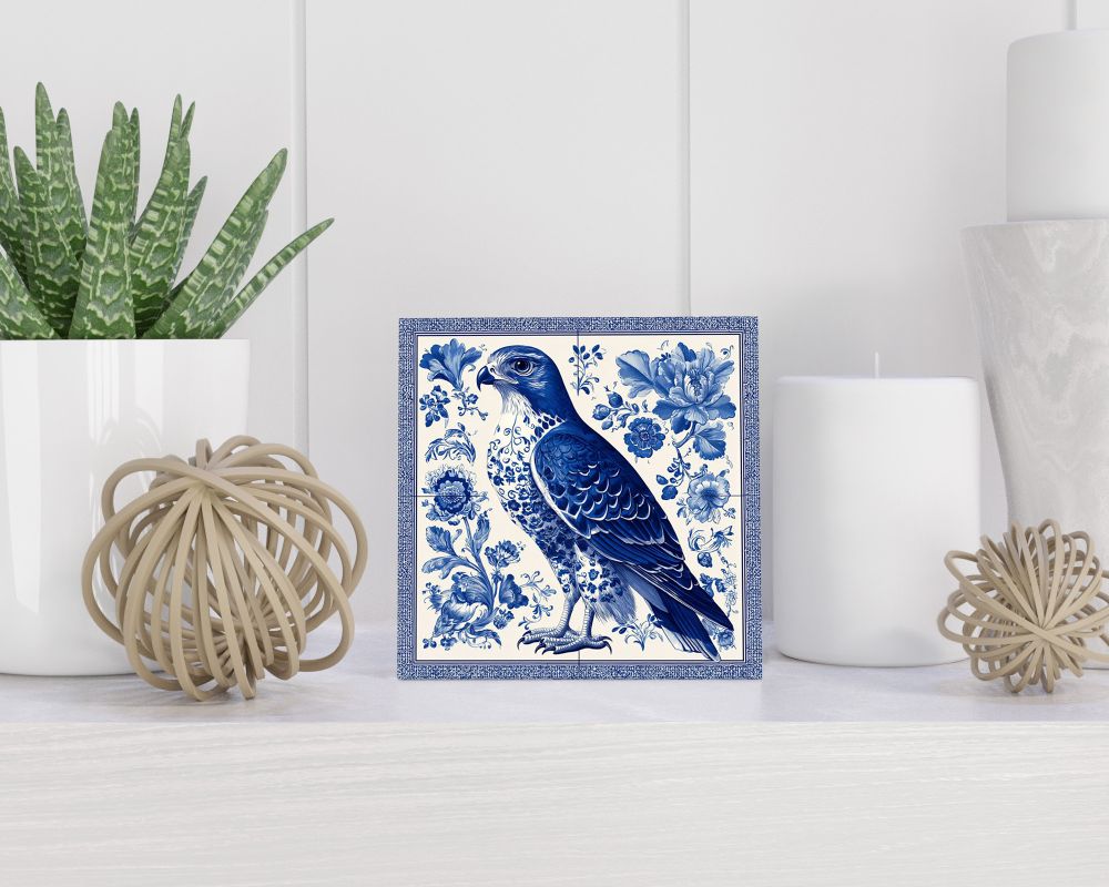 Tegel 15X15 Cm Met Delfts Blauw Cadeau Decoratie | Tegeltjes Met Tekst | Tegeltjes Met Spreuken | Collega | Oma | Opa | Pensioen | Mama | Papa | Vriend Tegel 15x15 cm Delfts blauw
