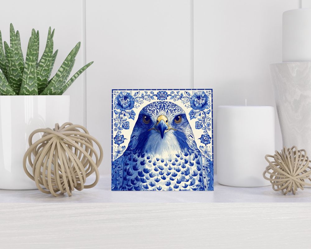 Tegel 15X15 Cm Met Delfts Blauw Cadeau Decoratie | Tegeltjes Met Tekst | Tegeltjes Met Spreuken | Collega | Oma | Opa | Pensioen | Mama | Papa | Vriend Tegel 15x15 cm Delfts blauw