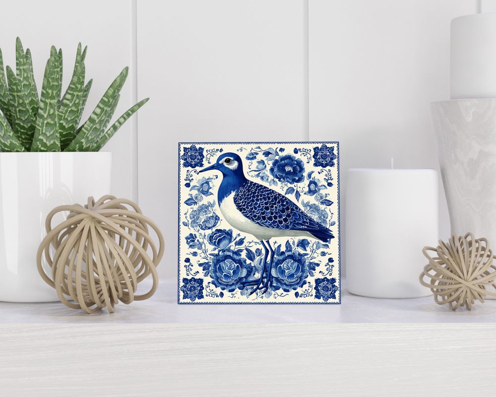 Tegel 15X15 Cm Met Delfts Blauw Cadeau Decoratie | Tegeltjes Met Tekst | Tegeltjes Met Spreuken | Collega | Oma | Opa | Pensioen | Mama | Papa | Vriend Tegel 15x15 cm Delfts blauw