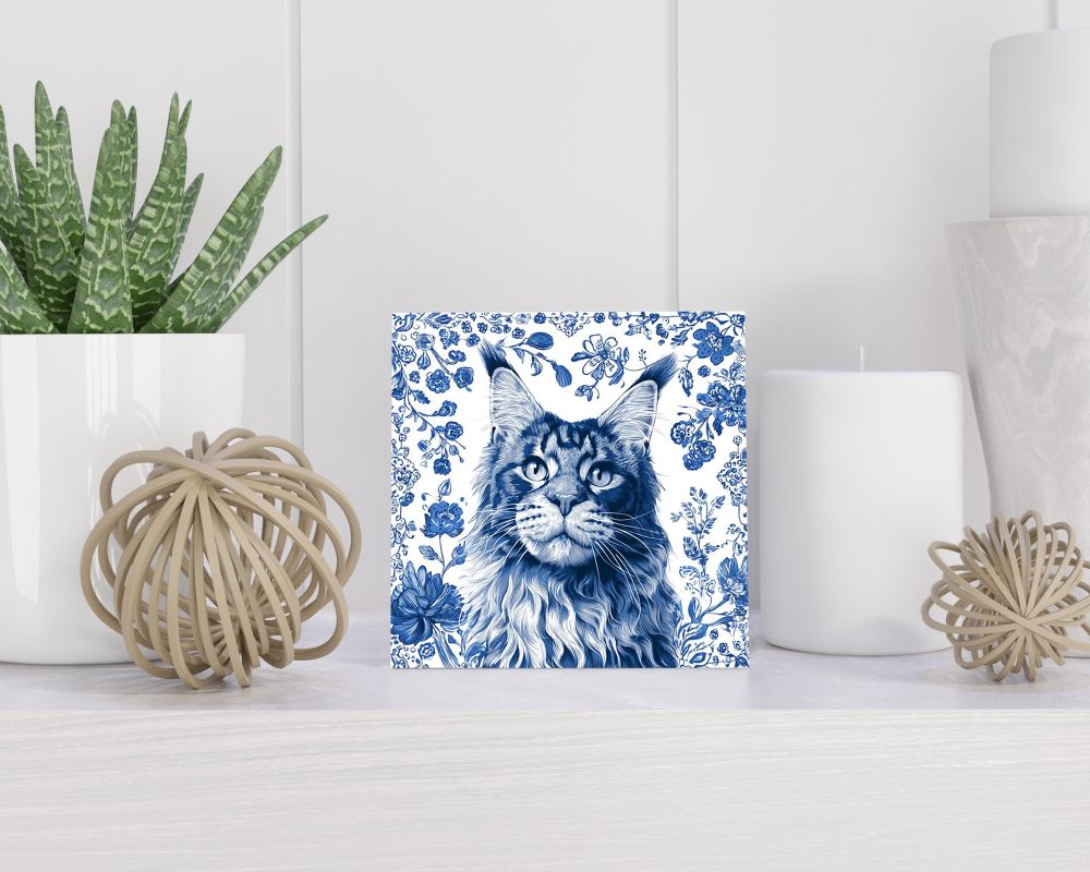 Tegel 15X15 Cm Met Delfts Blauw Cadeau Decoratie | Tegeltjes Met Tekst | Tegeltjes Met Spreuken | Collega | Oma | Opa | Pensioen | Mama | Papa | Vriend Tegel 15x15 cm Delfts blauw