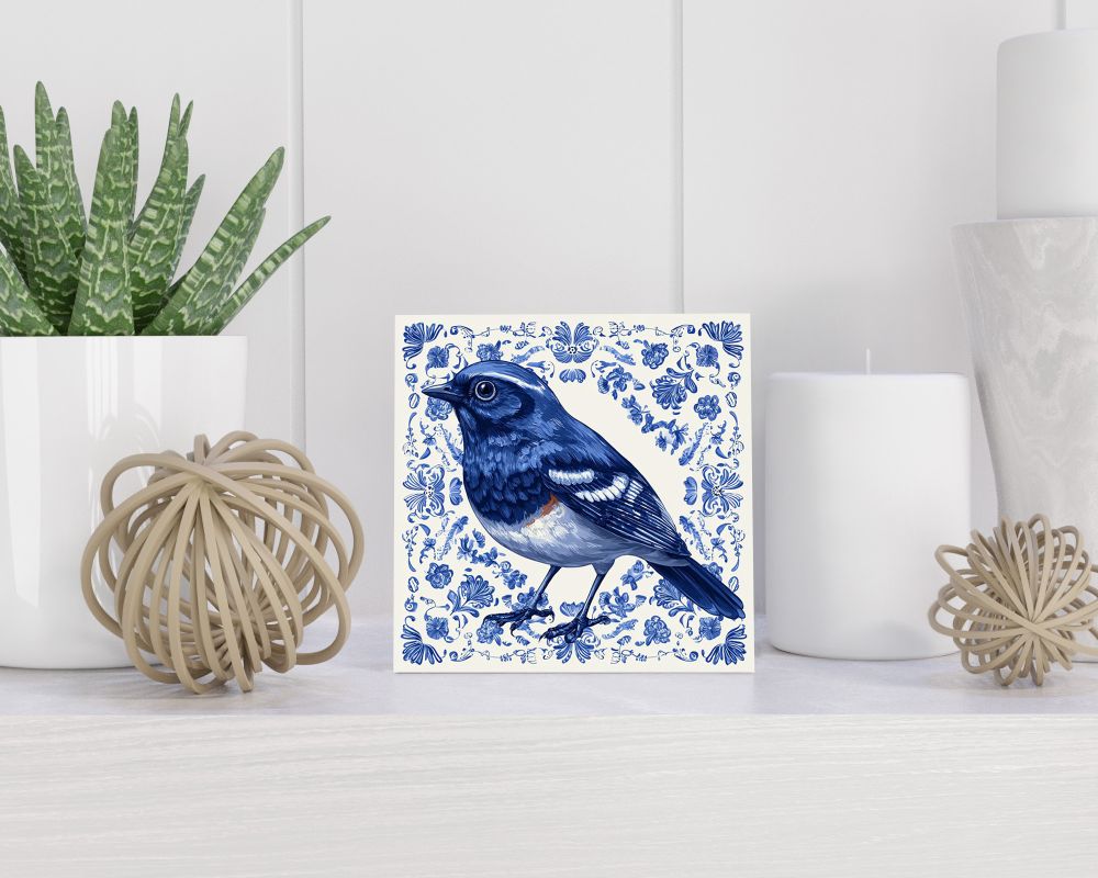 Tegel 15X15 Cm Met Delfts Blauw Cadeau Decoratie | Tegeltjes Met Tekst | Tegeltjes Met Spreuken | Collega | Oma | Opa | Pensioen | Mama | Papa | Vriend Tegel 15x15 cm Delfts blauw