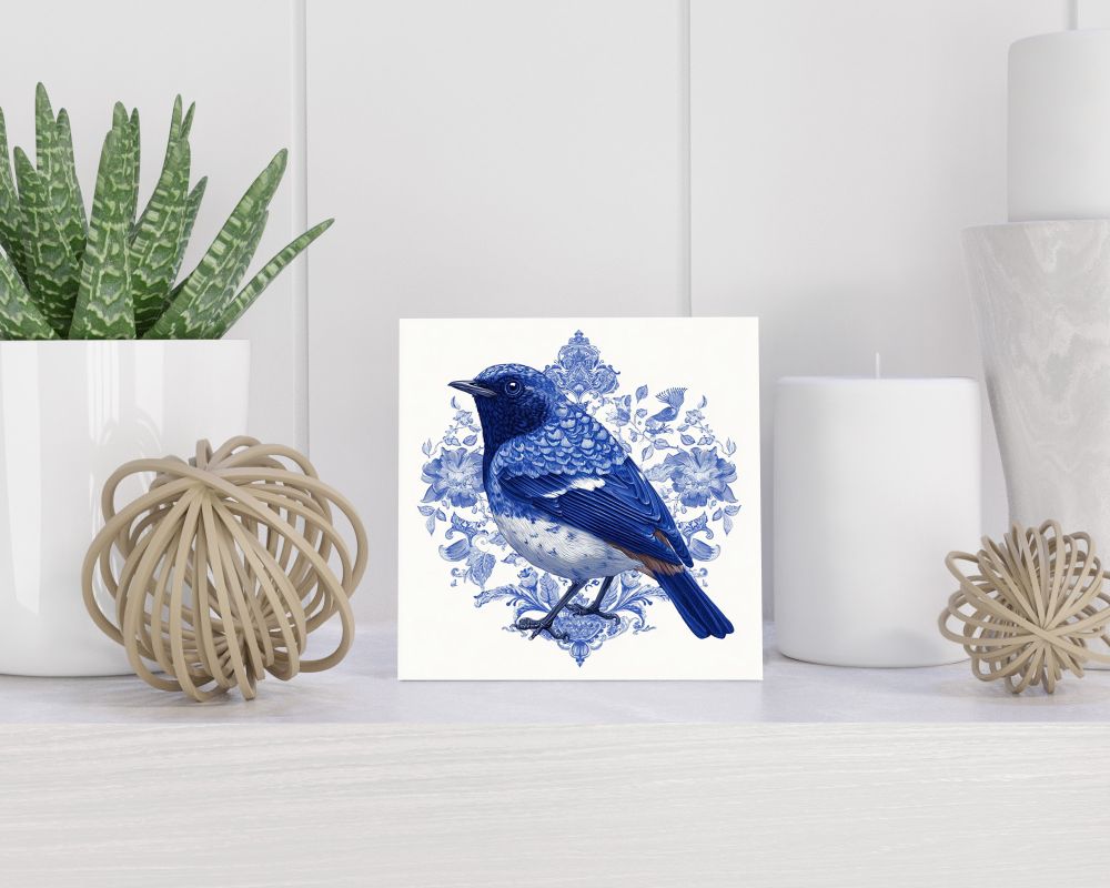 Tegel 15X15 Cm Met Delfts Blauw Cadeau Decoratie | Tegeltjes Met Tekst | Tegeltjes Met Spreuken | Collega | Oma | Opa | Pensioen | Mama | Papa | Vriend Tegel 15x15 cm Delfts blauw