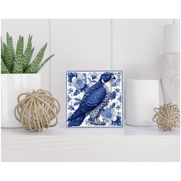 Tegel 15X15 Cm Met Delfts Blauw Cadeau Decoratie | Tegeltjes Met Tekst | Tegeltjes Met Spreuken | Collega | Oma | Opa | Pensioen | Mama | Papa | Vriend Tegel 15x15 cm Delfts blauw