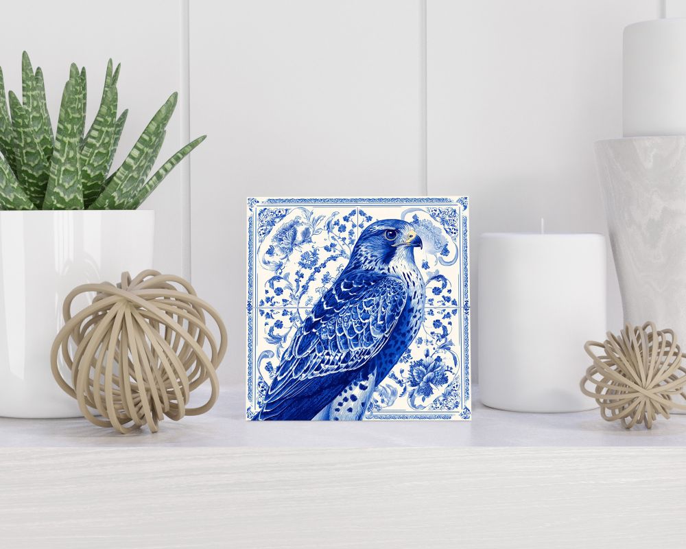 Tegel 15X15 Cm Met Delfts Blauw Cadeau Decoratie | Tegeltjes Met Tekst | Tegeltjes Met Spreuken | Collega | Oma | Opa | Pensioen | Mama | Papa | Vriend Tegel 15x15 cm Delfts blauw