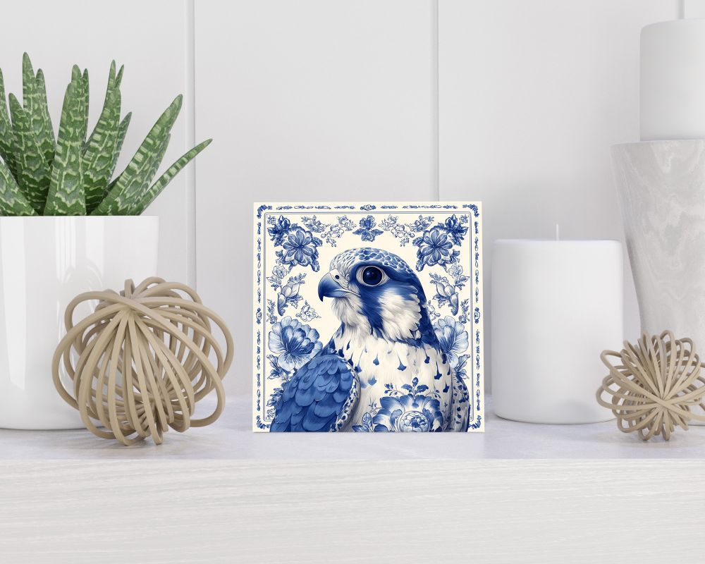 Tegel 15X15 Cm Met Delfts Blauw Cadeau Decoratie | Tegeltjes Met Tekst | Tegeltjes Met Spreuken | Collega | Oma | Opa | Pensioen | Mama | Papa | Vriend Tegel 15x15 cm Delfts blauw