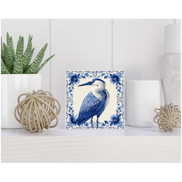 Tegel 15X15 Cm Met Delfts Blauw Cadeau Decoratie | Tegeltjes Met Tekst | Tegeltjes Met Spreuken | Collega | Oma | Opa | Pensioen | Mama | Papa | Vriend Tegel 15x15 cm Delfts blauw