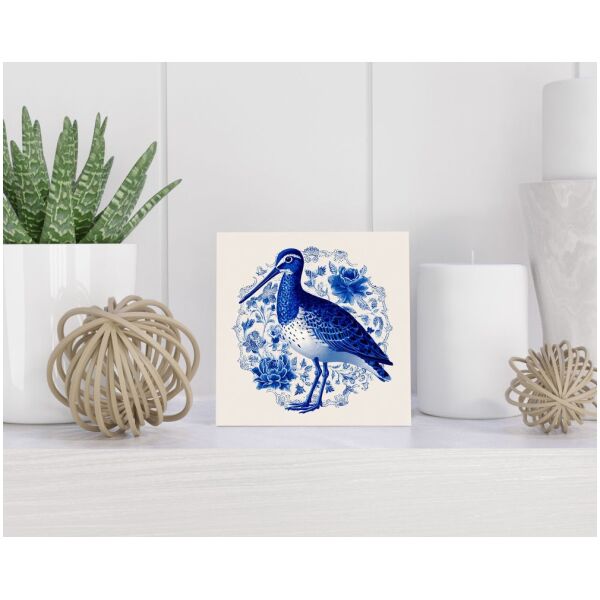 Tegel 15X15 Cm Met Delfts Blauw Cadeau Decoratie | Tegeltjes Met Tekst | Tegeltjes Met Spreuken | Collega | Oma | Opa | Pensioen | Mama | Papa | Vriend Tegel 15x15 cm Delfts blauw