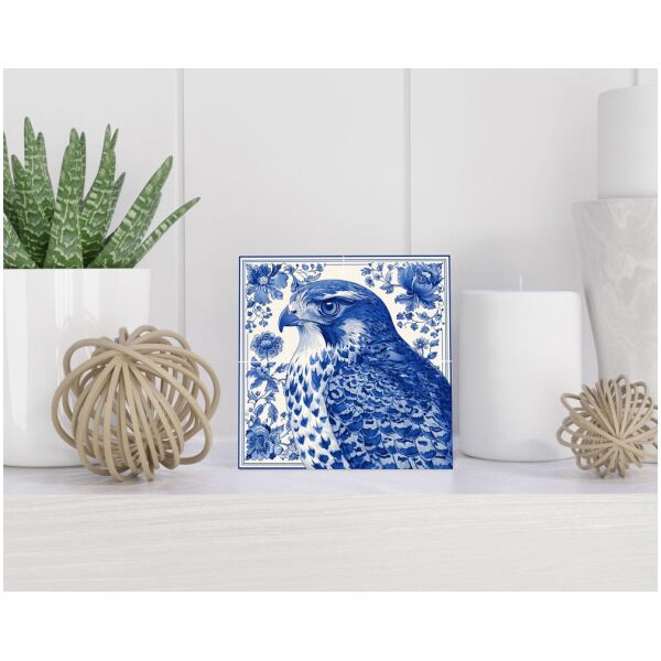 Tegel 15X15 Cm Met Delfts Blauw Cadeau Decoratie | Tegeltjes Met Tekst | Tegeltjes Met Spreuken | Collega | Oma | Opa | Pensioen | Mama | Papa | Vriend Tegel 15x15 cm Delfts blauw