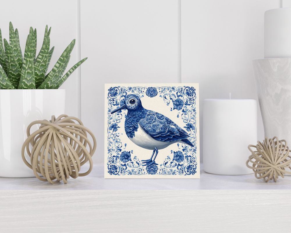 Tegel 15X15 Cm Met Delfts Blauw Cadeau Decoratie | Tegeltjes Met Tekst | Tegeltjes Met Spreuken | Collega | Oma | Opa | Pensioen | Mama | Papa | Vriend Tegel 15x15 cm Delfts blauw
