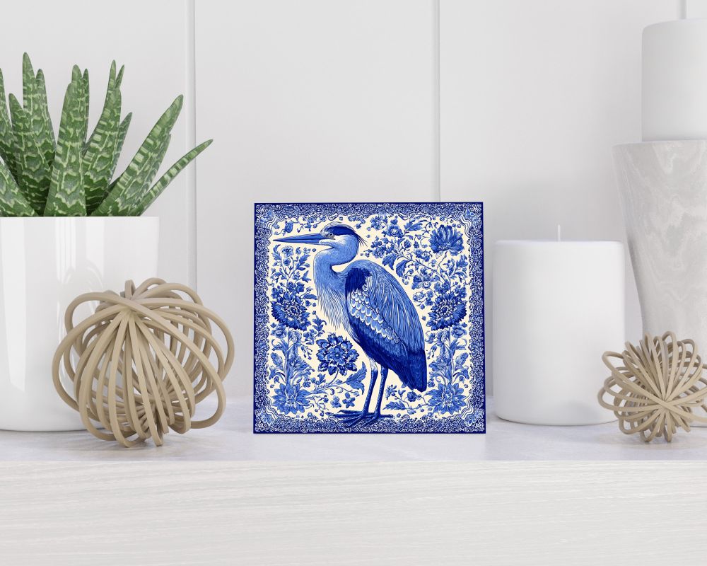 Tegel 15X15 Cm Met Delfts Blauw Cadeau Decoratie | Tegeltjes Met Tekst | Tegeltjes Met Spreuken | Collega | Oma | Opa | Pensioen | Mama | Papa | Vriend Tegel 15x15 cm Delfts blauw