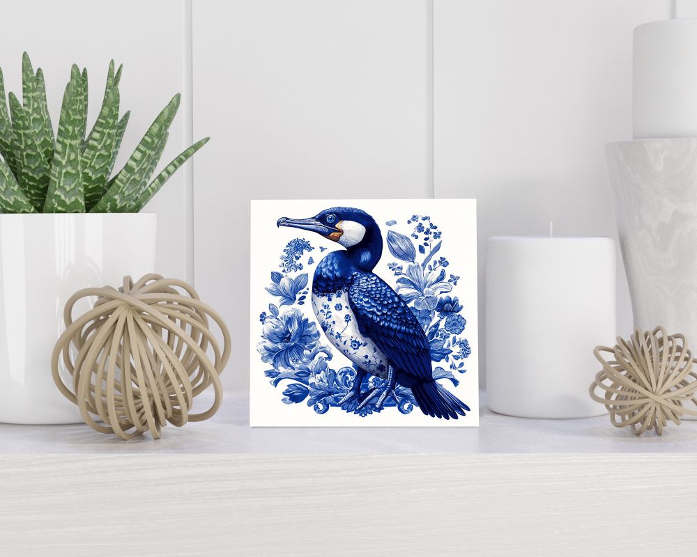 Tegel 15X15 Cm Met Delfts Blauw Cadeau Decoratie | Tegeltjes Met Tekst | Tegeltjes Met Spreuken | Collega | Oma | Opa | Pensioen | Mama | Papa | Vriend Tegel 15x15 cm Delfts blauw