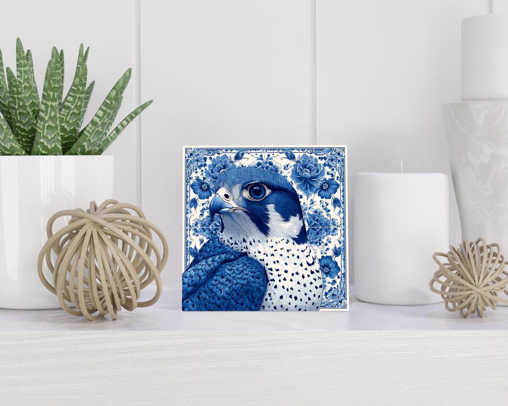 Tegel 15X15 Cm Met Delfts Blauw Cadeau Decoratie | Tegeltjes Met Tekst | Tegeltjes Met Spreuken | Collega | Oma | Opa | Pensioen | Mama | Papa | Vriend Tegel 15x15 cm Delfts blauw