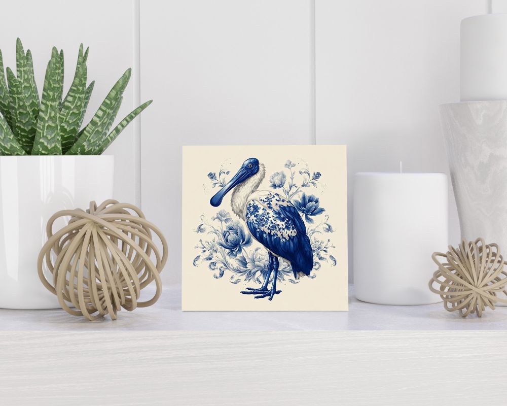 Tegel 15X15 Cm Met Delfts Blauw Cadeau Decoratie | Tegeltjes Met Tekst | Tegeltjes Met Spreuken | Collega | Oma | Opa | Pensioen | Mama | Papa | Vriend Tegel 15x15 cm Delfts blauw