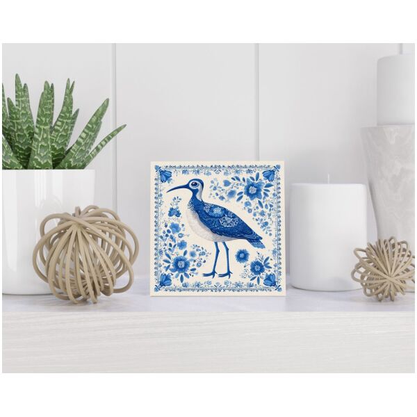 Tegel 15X15 Cm Met Delfts Blauw Cadeau Decoratie | Tegeltjes Met Tekst | Tegeltjes Met Spreuken | Collega | Oma | Opa | Pensioen | Mama | Papa | Vriend Tegel 15x15 cm Delfts blauw