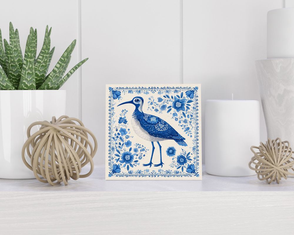 Tegel 15X15 Cm Met Delfts Blauw Cadeau Decoratie | Tegeltjes Met Tekst | Tegeltjes Met Spreuken | Collega | Oma | Opa | Pensioen | Mama | Papa | Vriend Tegel 15x15 cm Delfts blauw