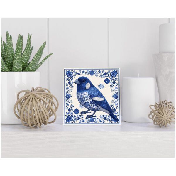 Tegel 15X15 Cm Met Delfts Blauw Cadeau Decoratie | Tegeltjes Met Tekst | Tegeltjes Met Spreuken | Collega | Oma | Opa | Pensioen | Mama | Papa | Vriend Tegel 15x15 cm Delfts blauw