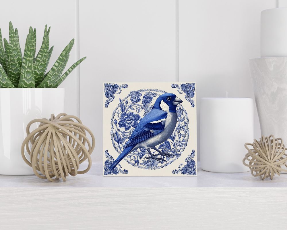 Tegel 15X15 Cm Met Delfts Blauw Cadeau Decoratie | Tegeltjes Met Tekst | Tegeltjes Met Spreuken | Collega | Oma | Opa | Pensioen | Mama | Papa | Vriend Tegel 15x15 cm Delfts blauw