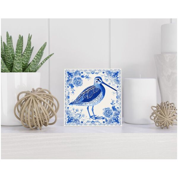 Tegel 15X15 Cm Met Delfts Blauw Cadeau Decoratie | Tegeltjes Met Tekst | Tegeltjes Met Spreuken | Collega | Oma | Opa | Pensioen | Mama | Papa | Vriend Tegel 15x15 cm Delfts blauw