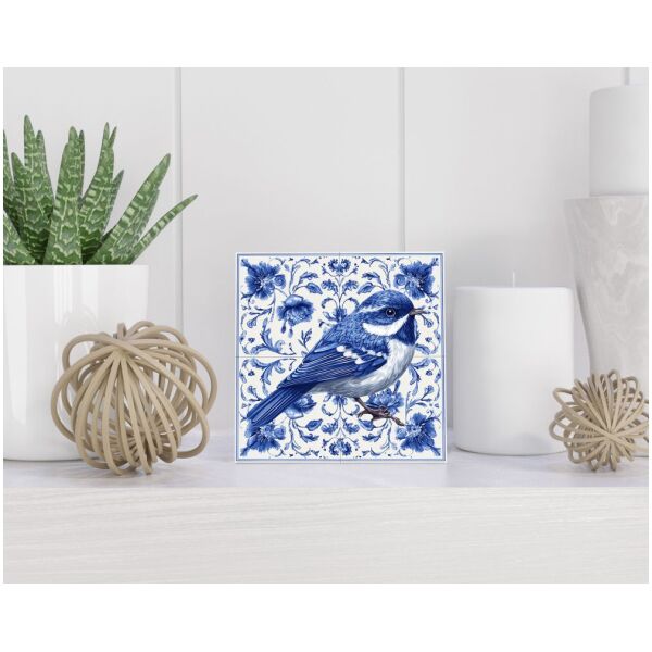 Tegel 15X15 Cm Met Delfts Blauw Cadeau Decoratie | Tegeltjes Met Tekst | Tegeltjes Met Spreuken | Collega | Oma | Opa | Pensioen | Mama | Papa | Vriend Tegel 15x15 cm Delfts blauw