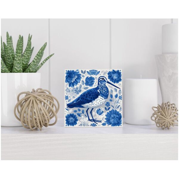 Tegel 15X15 Cm Met Delfts Blauw Cadeau Decoratie | Tegeltjes Met Tekst | Tegeltjes Met Spreuken | Collega | Oma | Opa | Pensioen | Mama | Papa | Vriend Tegel 15x15 cm Delfts blauw