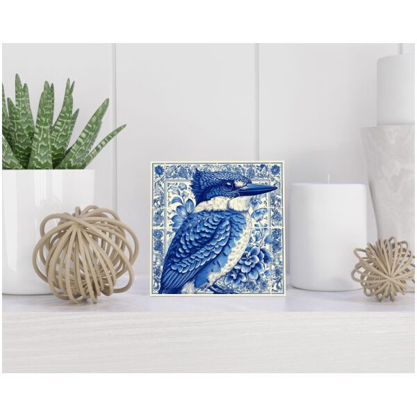 Tegel 15X15 Cm Met Delfts Blauw Cadeau Decoratie | Tegeltjes Met Tekst | Tegeltjes Met Spreuken | Collega | Oma | Opa | Pensioen | Mama | Papa | Vriend Tegel 15x15 cm Delfts blauw