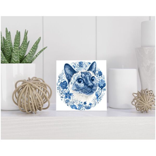 Tegel 15X15 Cm Met Delfts Blauw Cadeau Decoratie | Tegeltjes Met Tekst | Tegeltjes Met Spreuken | Collega | Oma | Opa | Pensioen | Mama | Papa | Vriend Tegel 15x15 cm Delfts blauw