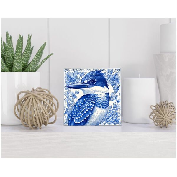 Tegel 15X15 Cm Met Delfts Blauw Cadeau Decoratie | Tegeltjes Met Tekst | Tegeltjes Met Spreuken | Collega | Oma | Opa | Pensioen | Mama | Papa | Vriend Tegel 15x15 cm Delfts blauw