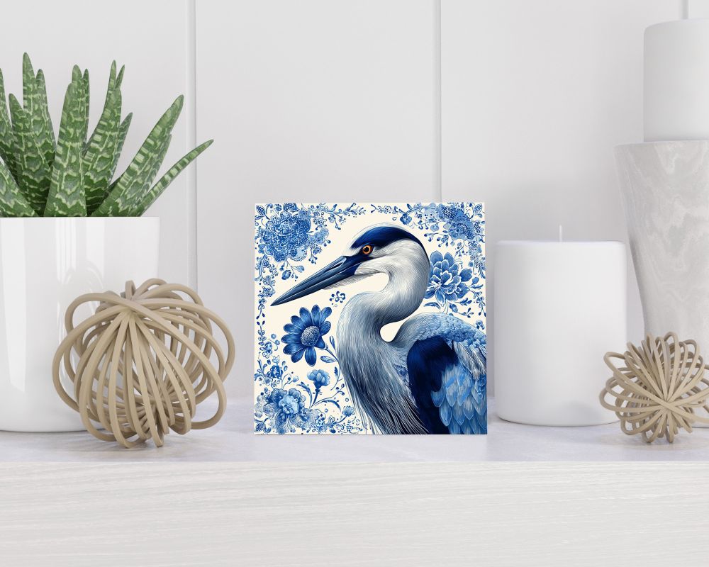 Tegel 15X15 Cm Met Delfts Blauw Cadeau Decoratie | Tegeltjes Met Tekst | Tegeltjes Met Spreuken | Collega | Oma | Opa | Pensioen | Mama | Papa | Vriend Tegel 15x15 cm Delfts blauw