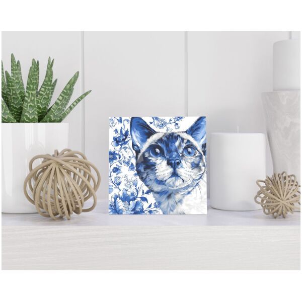 Tegel 15X15 Cm Met Delfts Blauw Cadeau Decoratie | Tegeltjes Met Tekst | Tegeltjes Met Spreuken | Collega | Oma | Opa | Pensioen | Mama | Papa | Vriend Tegel 15x15 cm Delfts blauw