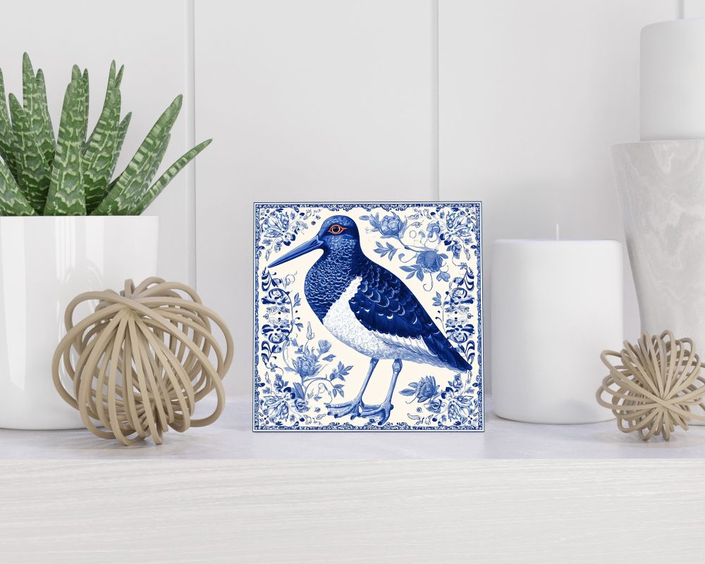 Tegel 15X15 Cm Met Delfts Blauw Cadeau Decoratie | Tegeltjes Met Tekst | Tegeltjes Met Spreuken | Collega | Oma | Opa | Pensioen | Mama | Papa | Vriend Tegel 15x15 cm Delfts blauw