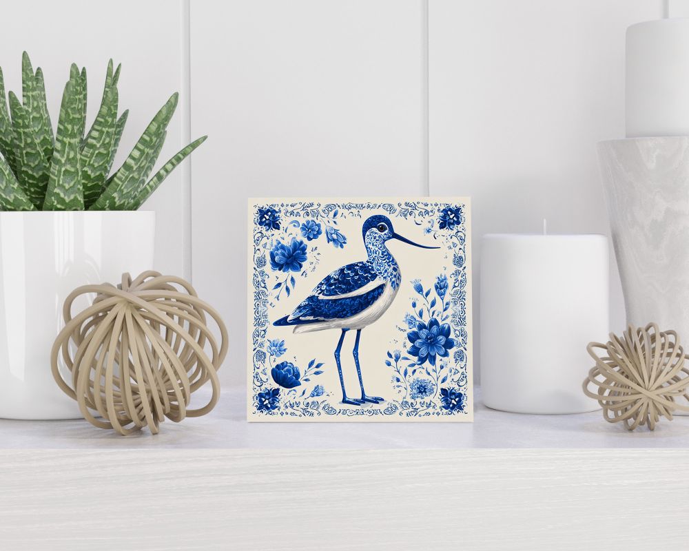 Tegel 15X15 Cm Met Delfts Blauw Cadeau Decoratie | Tegeltjes Met Tekst | Tegeltjes Met Spreuken | Collega | Oma | Opa | Pensioen | Mama | Papa | Vriend Tegel 15x15 cm Delfts blauw