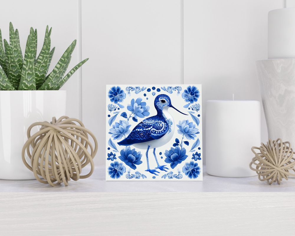 Tegel 15X15 Cm Met Delfts Blauw Cadeau Decoratie | Tegeltjes Met Tekst | Tegeltjes Met Spreuken | Collega | Oma | Opa | Pensioen | Mama | Papa | Vriend Tegel 15x15 cm Delfts blauw
