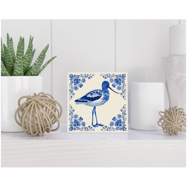 Tegel 15X15 Cm Met Delfts Blauw Cadeau Decoratie | Tegeltjes Met Tekst | Tegeltjes Met Spreuken | Collega | Oma | Opa | Pensioen | Mama | Papa | Vriend Tegel 15x15 cm Delfts blauw