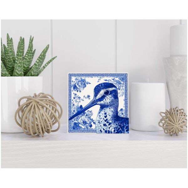 Tegel 15X15 Cm Met Delfts Blauw Cadeau Decoratie | Tegeltjes Met Tekst | Tegeltjes Met Spreuken | Collega | Oma | Opa | Pensioen | Mama | Papa | Vriend Tegel 15x15 cm Delfts blauw