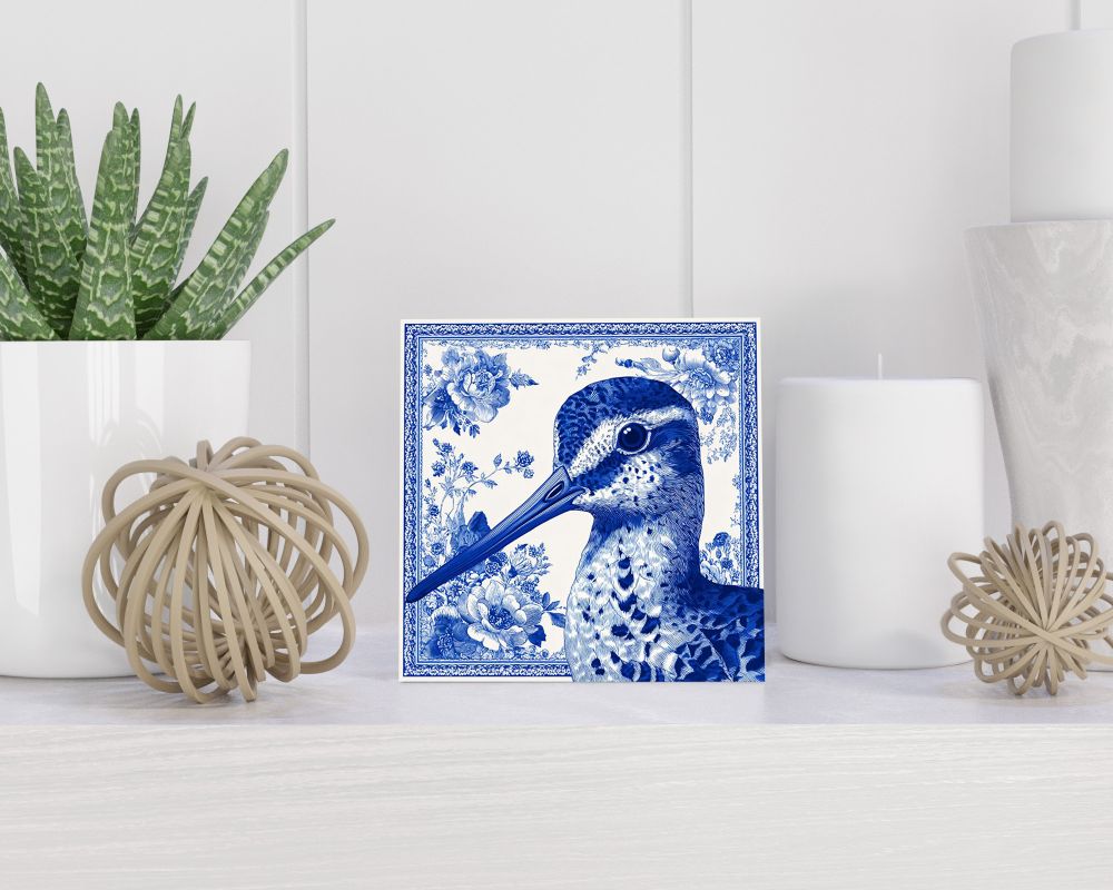 Tegel 15X15 Cm Met Delfts Blauw Cadeau Decoratie | Tegeltjes Met Tekst | Tegeltjes Met Spreuken | Collega | Oma | Opa | Pensioen | Mama | Papa | Vriend Tegel 15x15 cm Delfts blauw