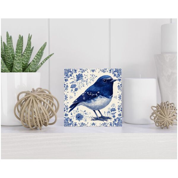 Tegel 15X15 Cm Met Delfts Blauw Cadeau Decoratie | Tegeltjes Met Tekst | Tegeltjes Met Spreuken | Collega | Oma | Opa | Pensioen | Mama | Papa | Vriend Tegel 15x15 cm Delfts blauw