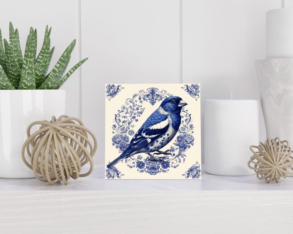 Tegel 15X15 Cm Met Delfts Blauw Cadeau Decoratie | Tegeltjes Met Tekst | Tegeltjes Met Spreuken | Collega | Oma | Opa | Pensioen | Mama | Papa | Vriend Tegel 15x15 cm Delfts blauw