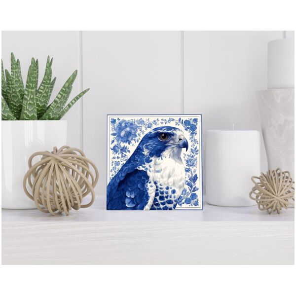 Tegel 15X15 Cm Met Delfts Blauw Cadeau Decoratie | Tegeltjes Met Tekst | Tegeltjes Met Spreuken | Collega | Oma | Opa | Pensioen | Mama | Papa | Vriend Tegel 15x15 cm Delfts blauw