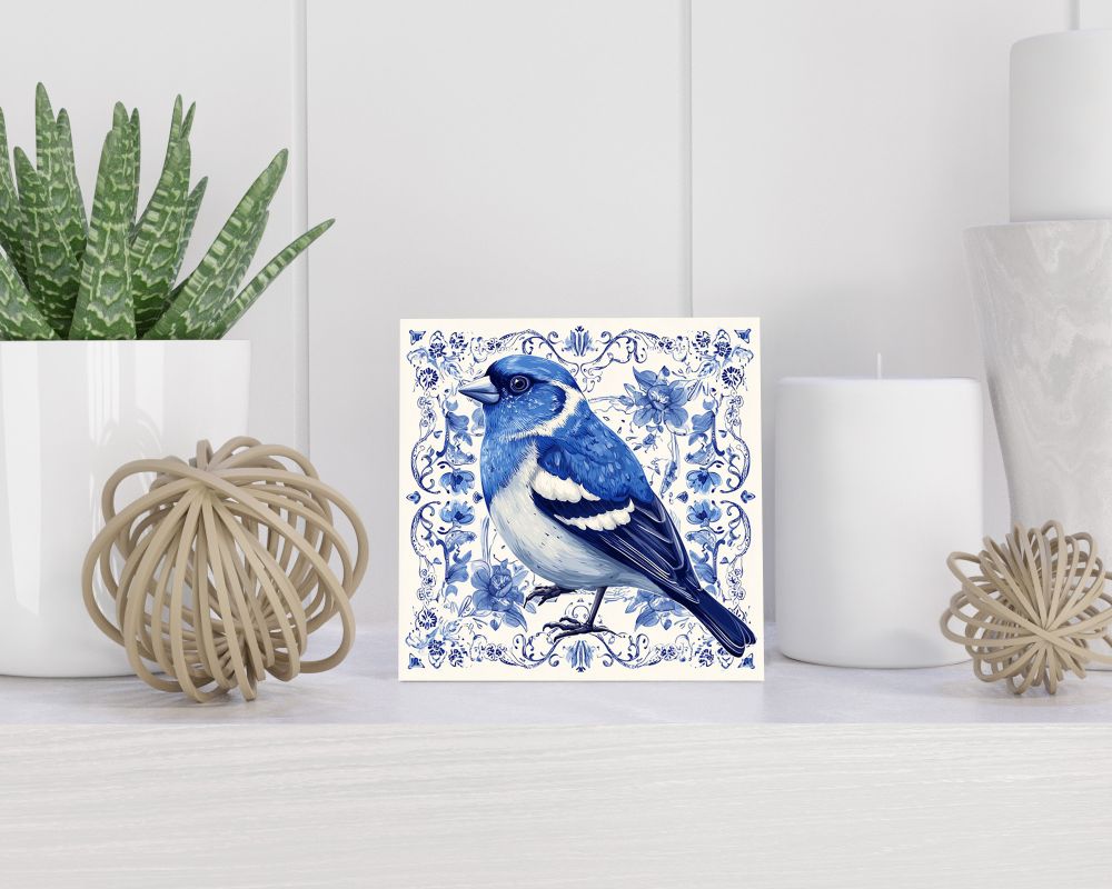 Tegel 15X15 Cm Met Delfts Blauw Cadeau Decoratie | Tegeltjes Met Tekst | Tegeltjes Met Spreuken | Collega | Oma | Opa | Pensioen | Mama | Papa | Vriend Tegel 15x15 cm Delfts blauw