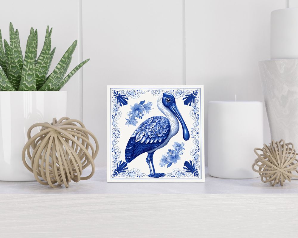 Tegel 15X15 Cm Met Delfts Blauw Cadeau Decoratie | Tegeltjes Met Tekst | Tegeltjes Met Spreuken | Collega | Oma | Opa | Pensioen | Mama | Papa | Vriend Tegel 15x15 cm Delfts blauw