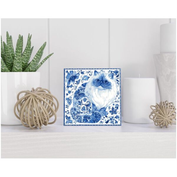 Tegel 15x15 cm Delfts blauw