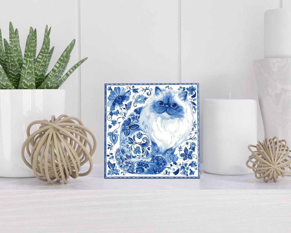 Tegel 15X15 Cm Met Delfts Blauw Cadeau Decoratie | Tegeltjes Met Tekst | Tegeltjes Met Spreuken | Collega | Oma | Opa | Pensioen | Mama | Papa | Vriend Tegel 15x15 cm Delfts blauw