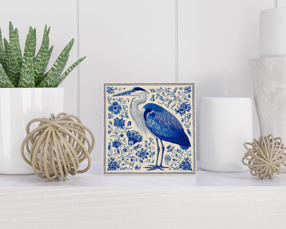 Tegel 15X15 Cm Met Delfts Blauw Cadeau Decoratie | Tegeltjes Met Tekst | Tegeltjes Met Spreuken | Collega | Oma | Opa | Pensioen | Mama | Papa | Vriend Tegel 15x15 cm Delfts blauw
