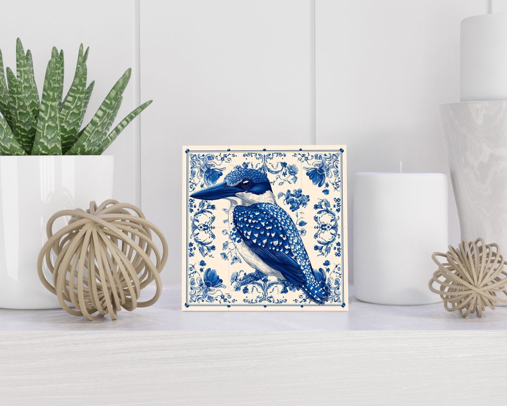 Tegel 15X15 Cm Met Delfts Blauw Cadeau Decoratie | Tegeltjes Met Tekst | Tegeltjes Met Spreuken | Collega | Oma | Opa | Pensioen | Mama | Papa | Vriend Tegel 15x15 cm Delfts blauw
