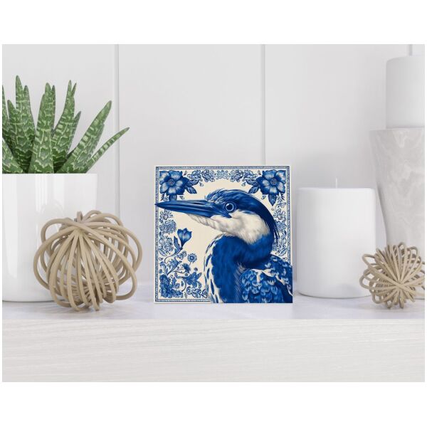 Tegel 15X15 Cm Met Delfts Blauw Cadeau Decoratie | Tegeltjes Met Tekst | Tegeltjes Met Spreuken | Collega | Oma | Opa | Pensioen | Mama | Papa | Vriend Tegel 15x15 cm Delfts blauw