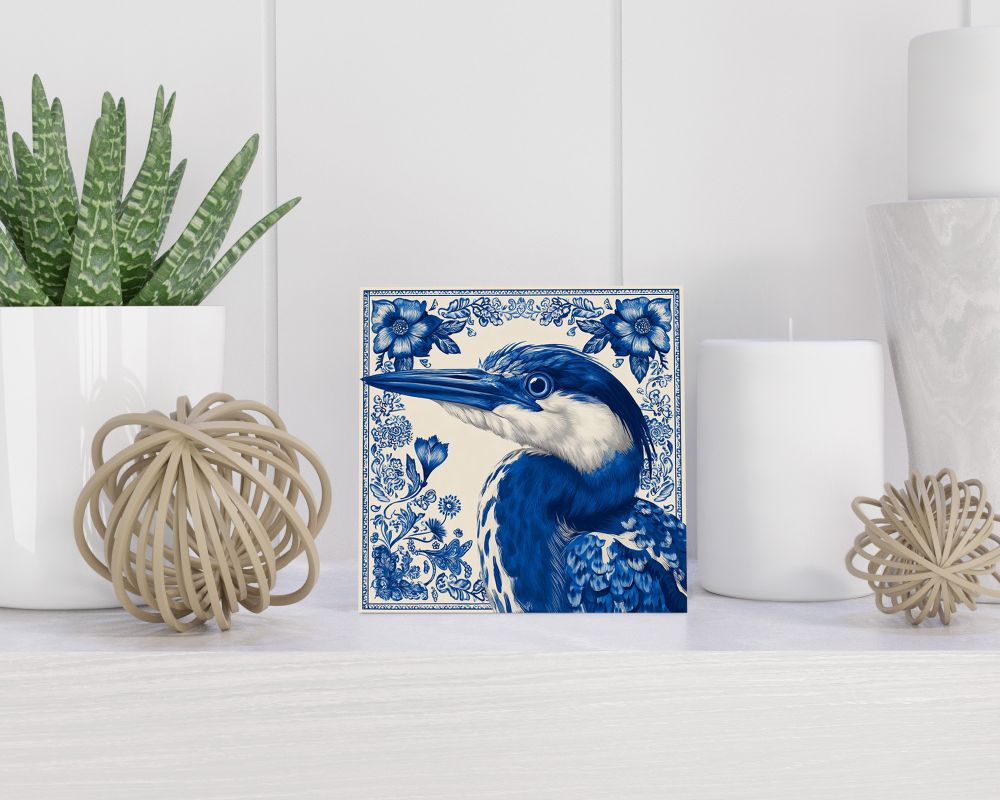 Tegel 15X15 Cm Met Delfts Blauw Cadeau Decoratie | Tegeltjes Met Tekst | Tegeltjes Met Spreuken | Collega | Oma | Opa | Pensioen | Mama | Papa | Vriend Tegel 15x15 cm Delfts blauw